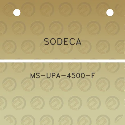 sodeca-ms-upa-4500-f