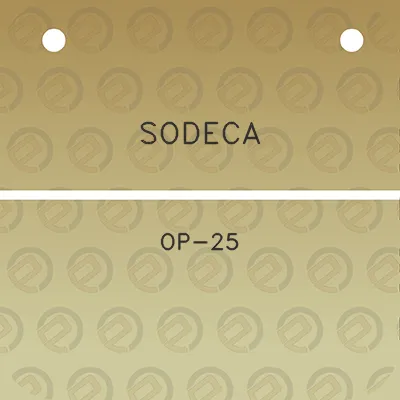 sodeca-op-25