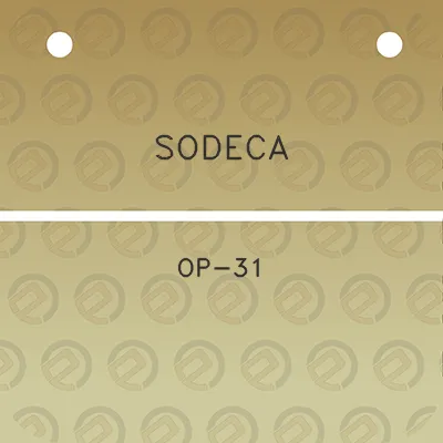 sodeca-op-31