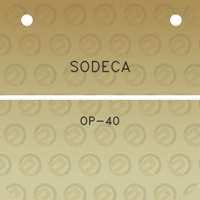 sodeca-op-40