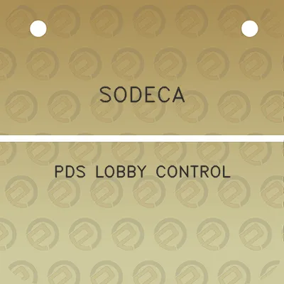 sodeca-pds-lobby-control