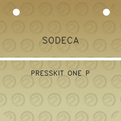 sodeca-presskit-one-p