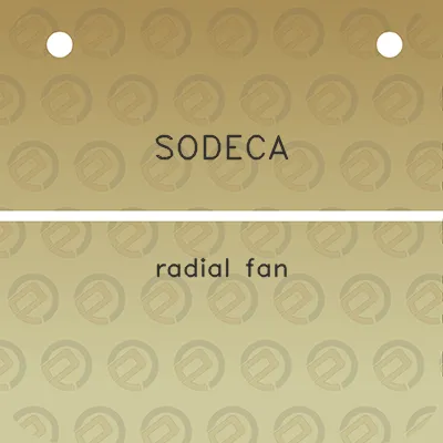 sodeca-radial-fan