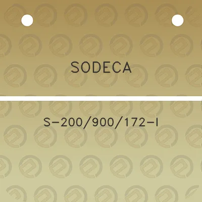 sodeca-s-200900172-i