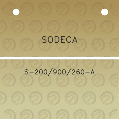 sodeca-s-200900260-a