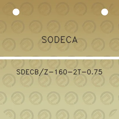 sodeca-sdecbz-160-2t-075