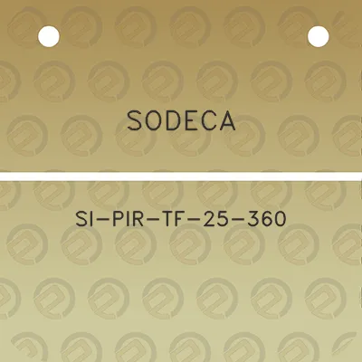 sodeca-si-pir-tf-25-360