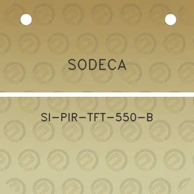 sodeca-si-pir-tft-550-b