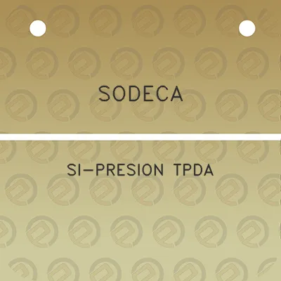 sodeca-si-presion-tpda