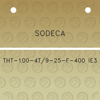 sodeca-tht-100-4t9-25-f-400-ie3