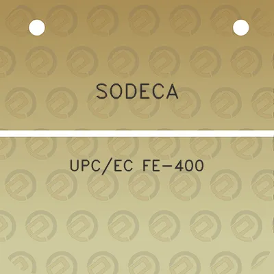 sodeca-upcec-fe-400