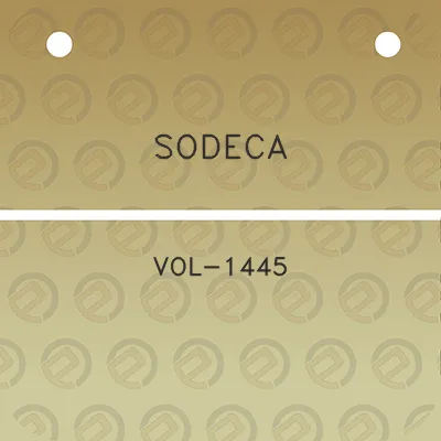 sodeca-vol-1445