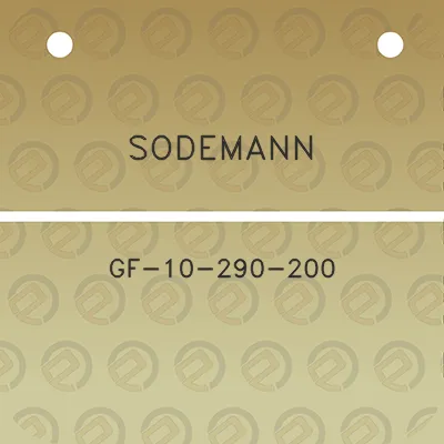 sodemann-gf-10-290-200