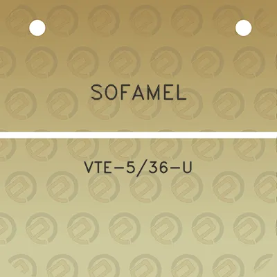 sofamel-vte-536-u