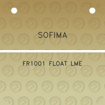 sofima-fr1001-float-lme