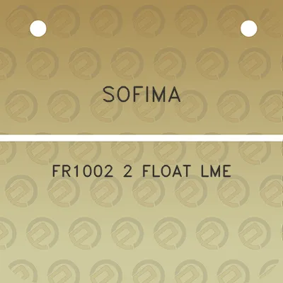 sofima-fr1002-2-float-lme