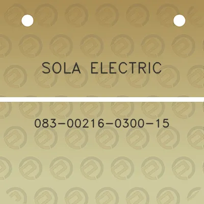 sola-electric-083-00216-0300-15