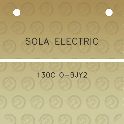 sola-electric-130c-o-bjy2