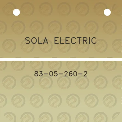 sola-electric-83-05-260-2