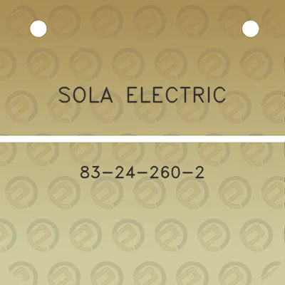 sola-electric-83-24-260-2