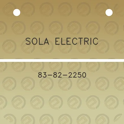 sola-electric-83-82-2250