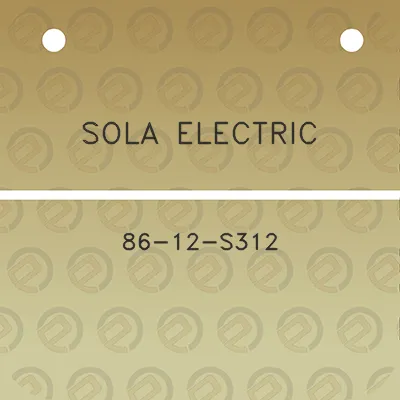 sola-electric-86-12-s312