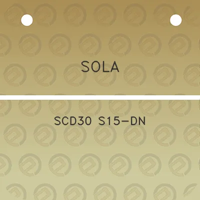 sola-scd30-s15-dn