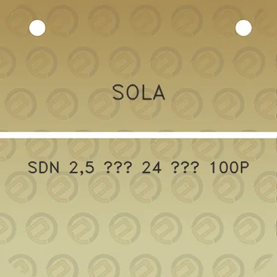 sola-sdn-25-24-100p