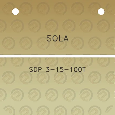 sola-sdp-3-15-100t