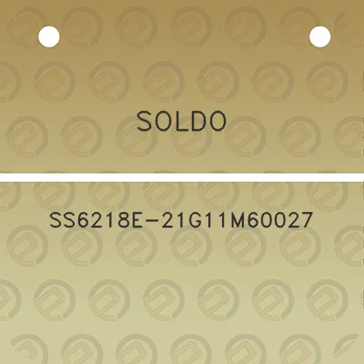 soldo-ss6218e-21g11m60027