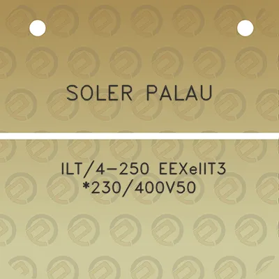 soler-palau-ilt4-250-eexeiit3-230400v50