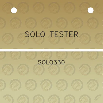 solo-tester-solo330