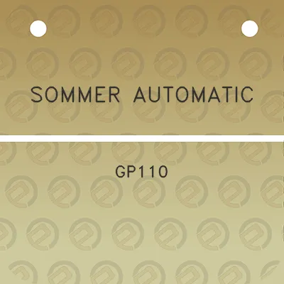 sommer-automatic-gp110