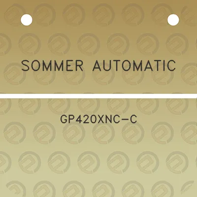 sommer-automatic-gp420xnc-c