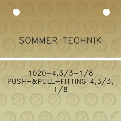 sommer-technik-1020-433-18-push-pull-fitting-433-18