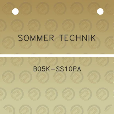 sommer-technik-b05k-ss10pa