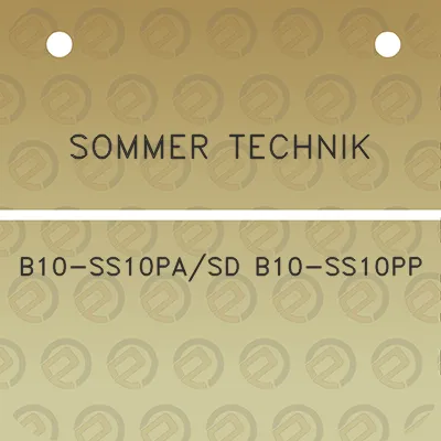 sommer-technik-b10-ss10pasd-b10-ss10pp