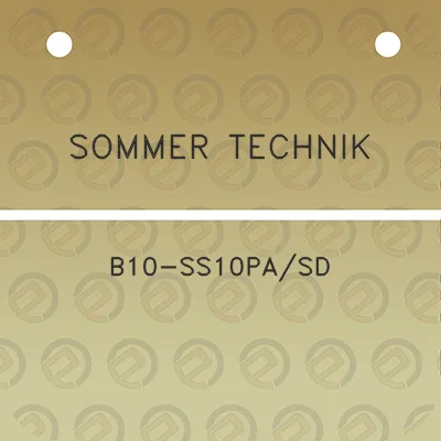 sommer-technik-b10-ss10pasd