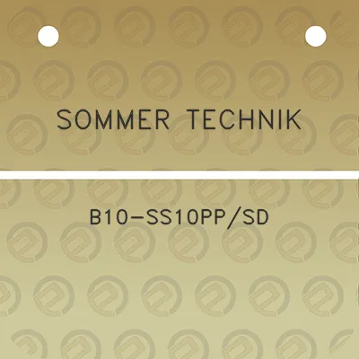 sommer-technik-b10-ss10ppsd