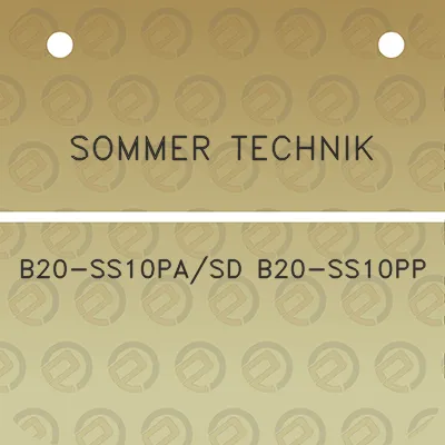 sommer-technik-b20-ss10pasd-b20-ss10pp