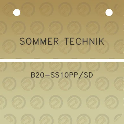 sommer-technik-b20-ss10ppsd