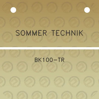 sommer-technik-bk100-tr