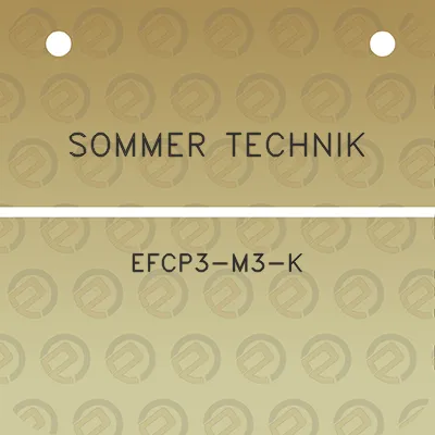 sommer-technik-efcp3-m3-k