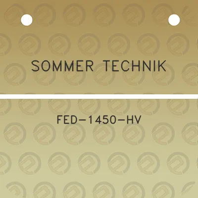 sommer-technik-fed-1450-hv