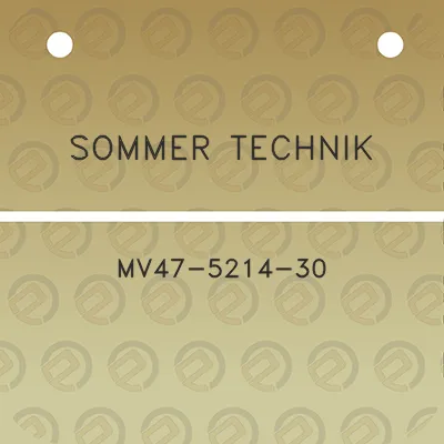 sommer-technik-mv47-5214-30