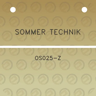 sommer-technik-os025-z