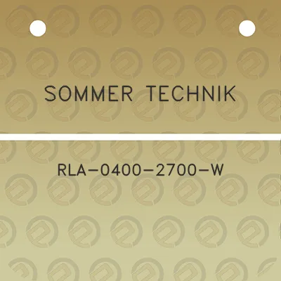 sommer-technik-rla-0400-2700-w