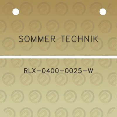 sommer-technik-rlx-0400-0025-w