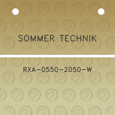 sommer-technik-rxa-0550-2050-w