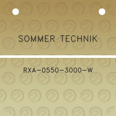 sommer-technik-rxa-0550-3000-w